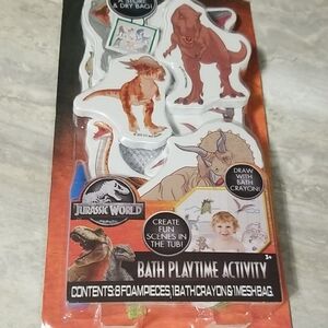 Jurassic World Bath Playtime Activity Set - Multicolor